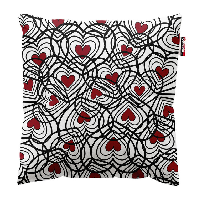 کوسن پاد آفرین طرح قلب کد 842 سایز 40*40 سانتی متر