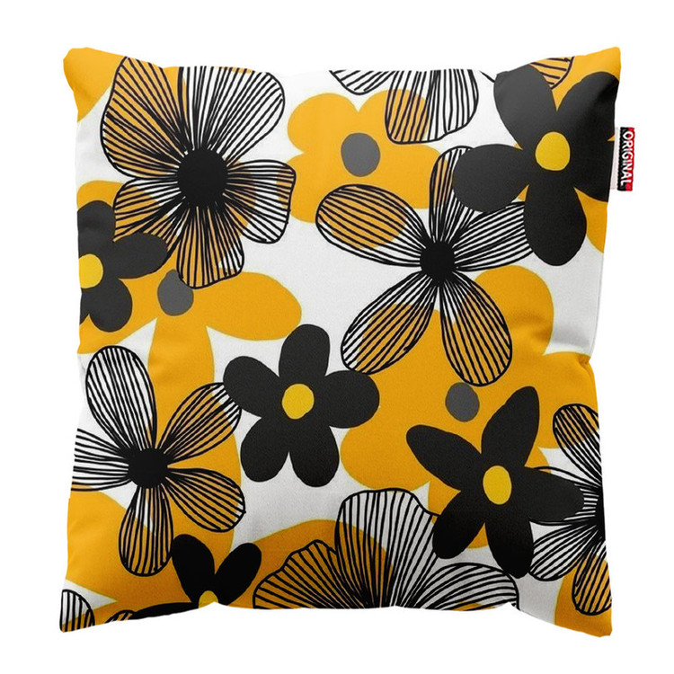 کوسن پاد آفرین طرح گل کد 1192 سایز 40*40 سانتی متر