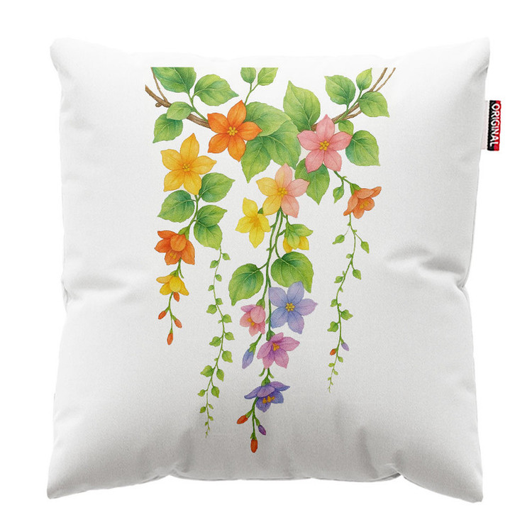 کوسن پاد آفرین طرح گل کد 4250 سایز 40*40 سانتی متر