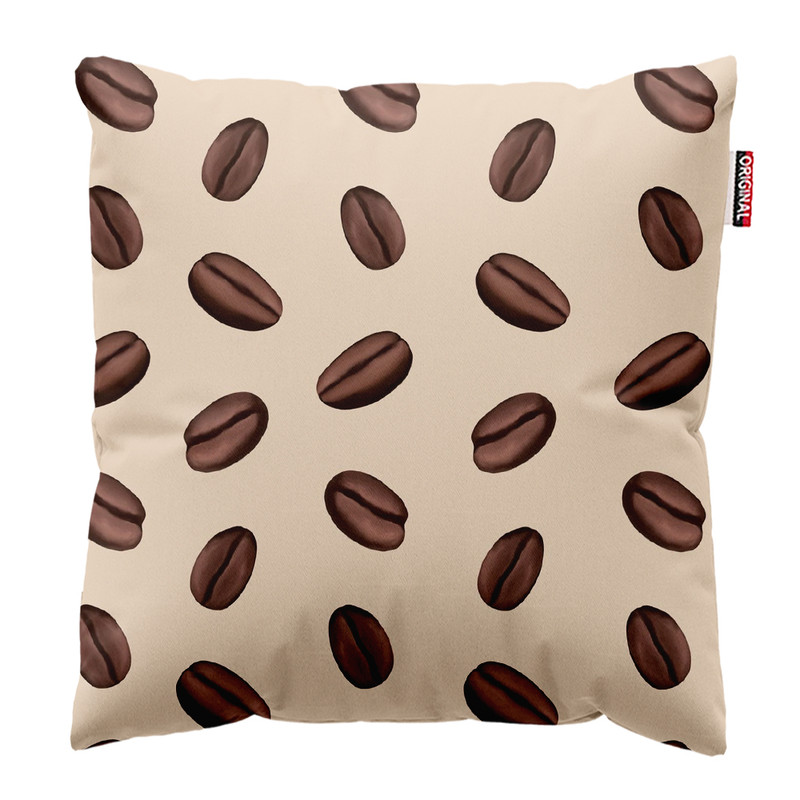 کوسن پاد آفرین طرح قهوه کافی کافه coffee کد 4019  سایز 30*30 سانتی متر
