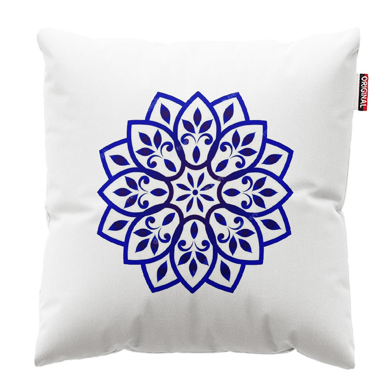 کوسن پاد آفرین طرح نقش گل کد 3090 سایز 30*30 سانتی متر