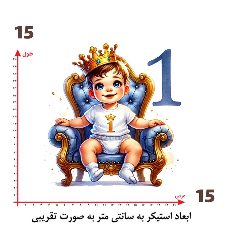 استیکر پارچه و لباس پاد آفرین طرح پسر کد 674