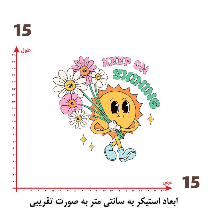استیکر پارچه و لباس پاد آفرین طرح کارتونی کد 1687