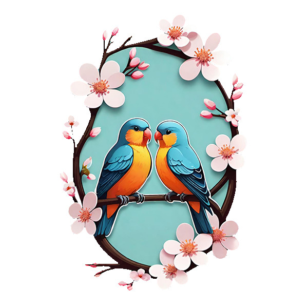 استیکر پارچه و لباس پاد آفرین طرح پرنده کد 623