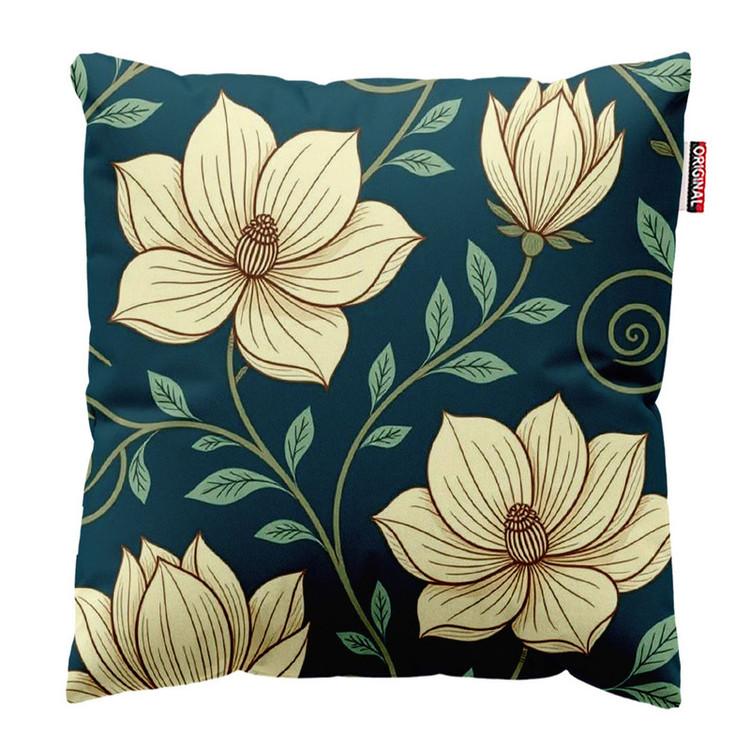 کوسن پاد آفرین طرح گل کد 2850 سایز 30*30 سانتی متر