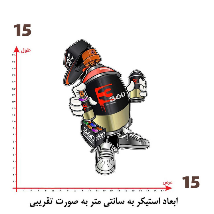 استیکر پارچه و لباس پاد آفرین طرح کارتونی کد 4854