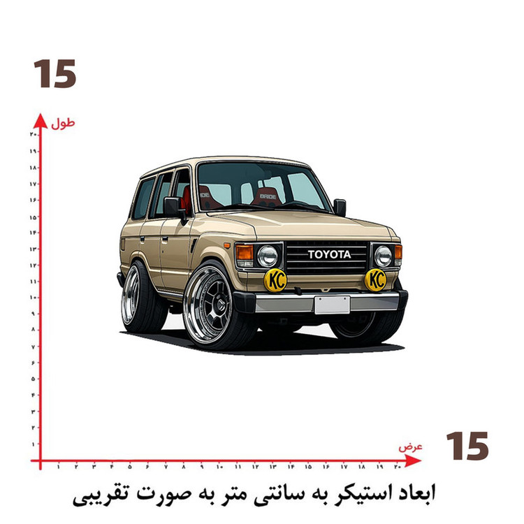 استیکر پارچه و لباس پاد آفرین طرح ماشین کد 5591
