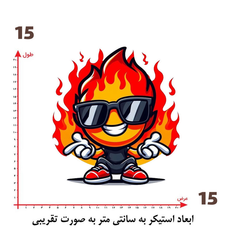 استیکر پارچه و لباس پاد آفرین طرح کارتونی کد 1215