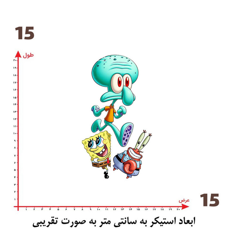 استیکر پارچه و لباس پاد آفرین طرح اختاپوس کد 2168