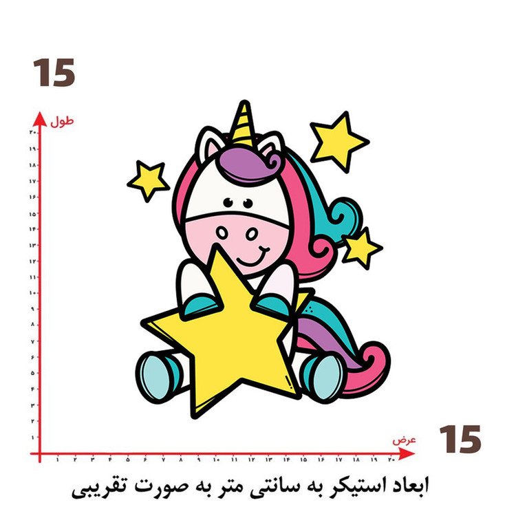 استیکر پارچه و لباس پاد آفرین طرح کارتونی کد 1520