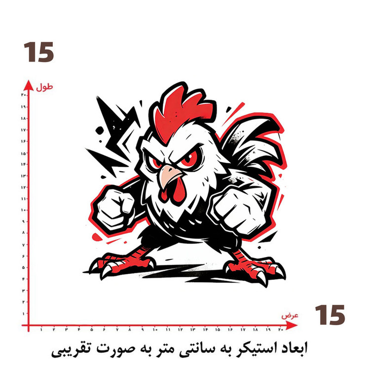 استیکر پارچه و لباس پاد آفرین طرح کارتونی کد 5822