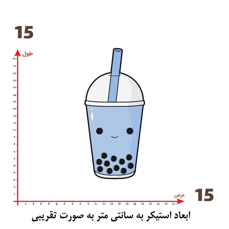 استیکر پارچه و لباس پاد آفرین طرح کارتونی کد 5505