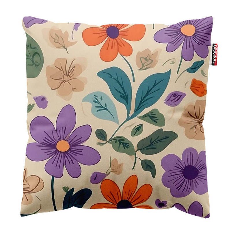 کوسن پاد آفرین طرح گل کد 4101  سایز 30*30 سانتی متر