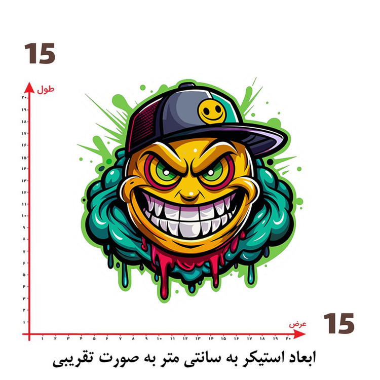 استیکر پارچه و لباس پاد آفرین طرح کارتونی کد 2762