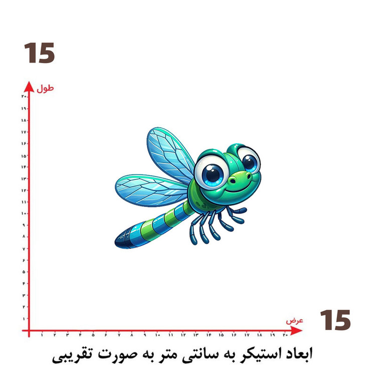 استیکر پارچه و لباس پاد آفرین طرح کارتونی کد 2221