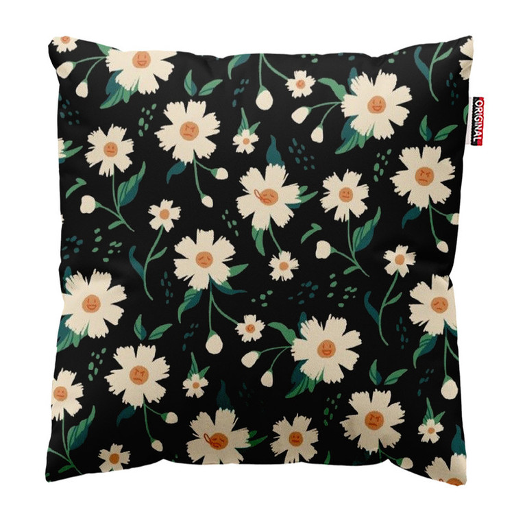 کوسن پاد آفرین طرح گل کد 4923 سایز 30*30 سانتی متر