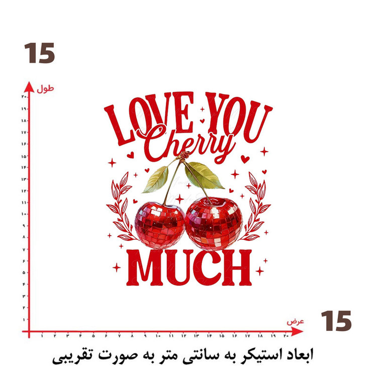 استیکر پارچه و لباس پاد آفرین طرح میوه کد 1684