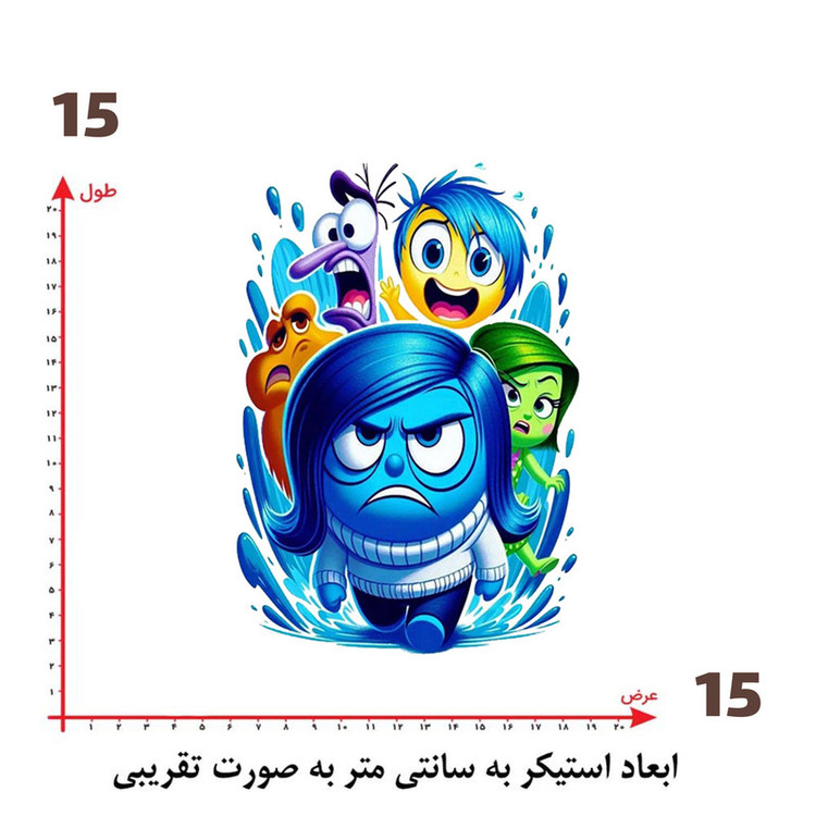 استیکر پارچه و لباس پاد آفرین طرح کارتونی کد 2259