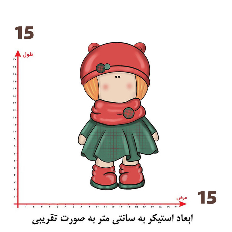 استیکر پارچه و لباس پاد آفرین طرح کارتونی بچگانه کد 2988