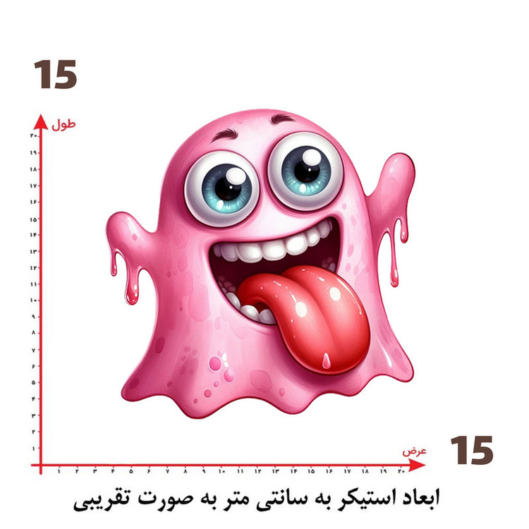 استیکر پارچه و لباس پاد آفرین طرح کارتونی بامزه کد 2712