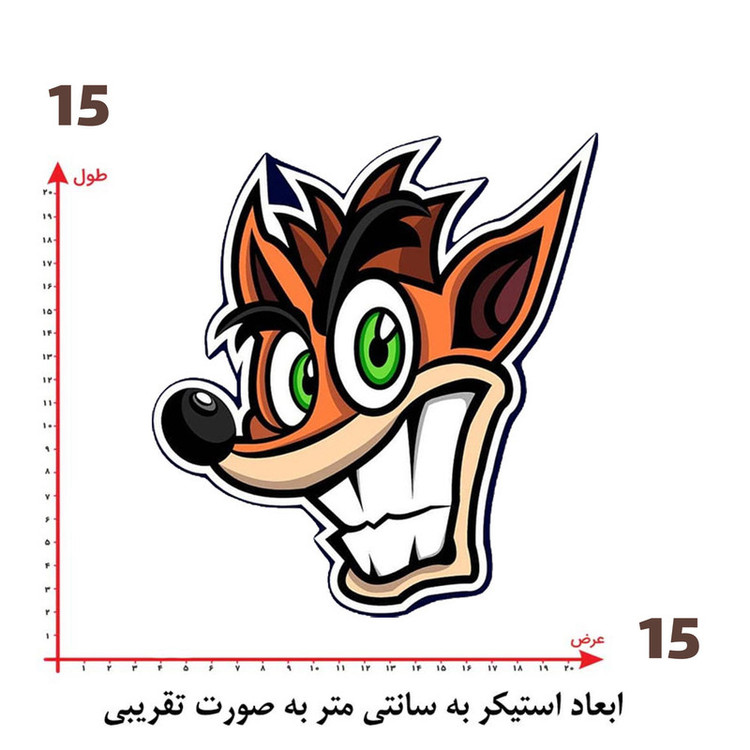 استیکر پارچه و لباس پاد آفرین طرح کارتونی کد 5037