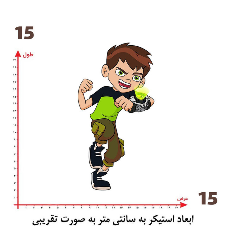 استیکر پارچه و لباس پاد آفرین طرح کارتونی کد 4608