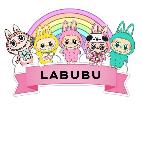 استیکر پارچه و لباس پاد آفرین طرح لبوبو کد 218