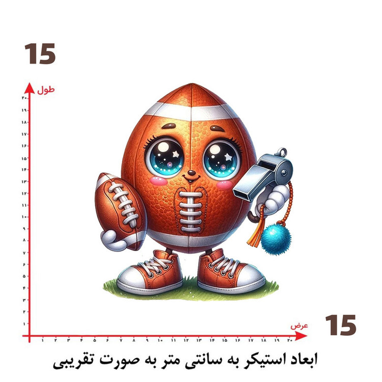 استیکر پارچه و لباس پاد آفرین طرح کارتونی کد 2440