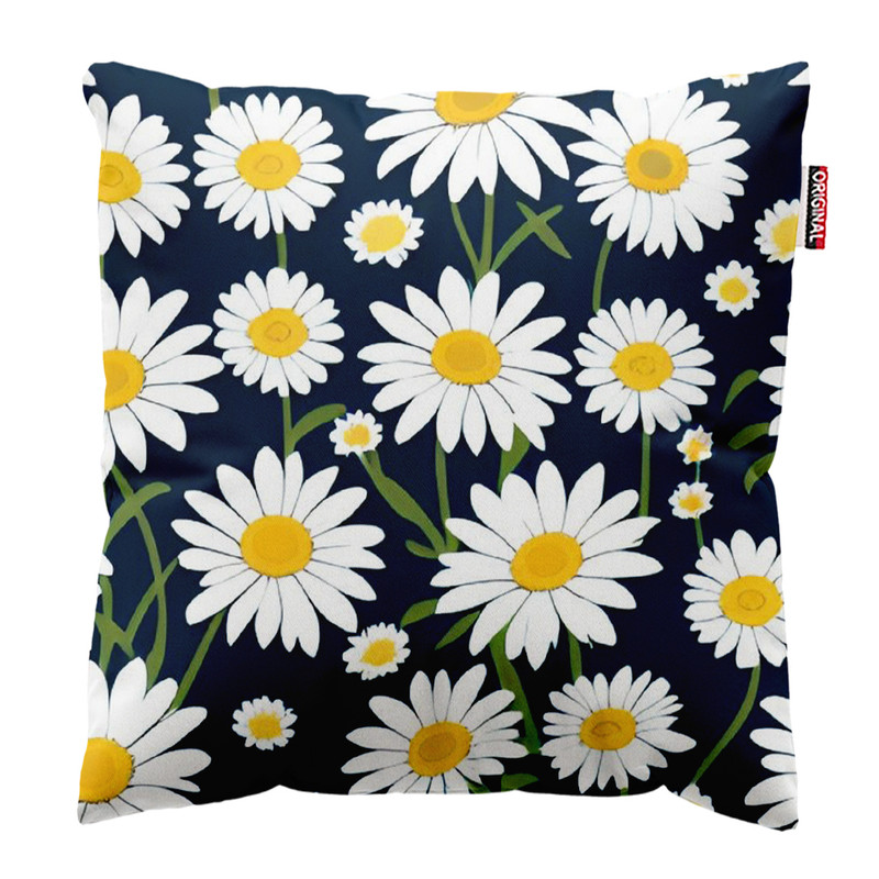 کوسن پاد آفرین طرح گل کد 4717 سایز 30*30 سانتی متر