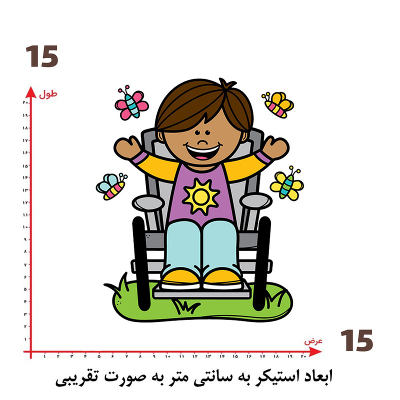 استیکر پارچه و لباس پاد آفرین طرح پسر کد 829