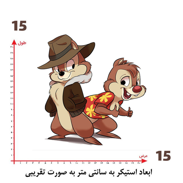 استیکر پارچه و لباس پاد آفرین طرح کارتونی کد 4170