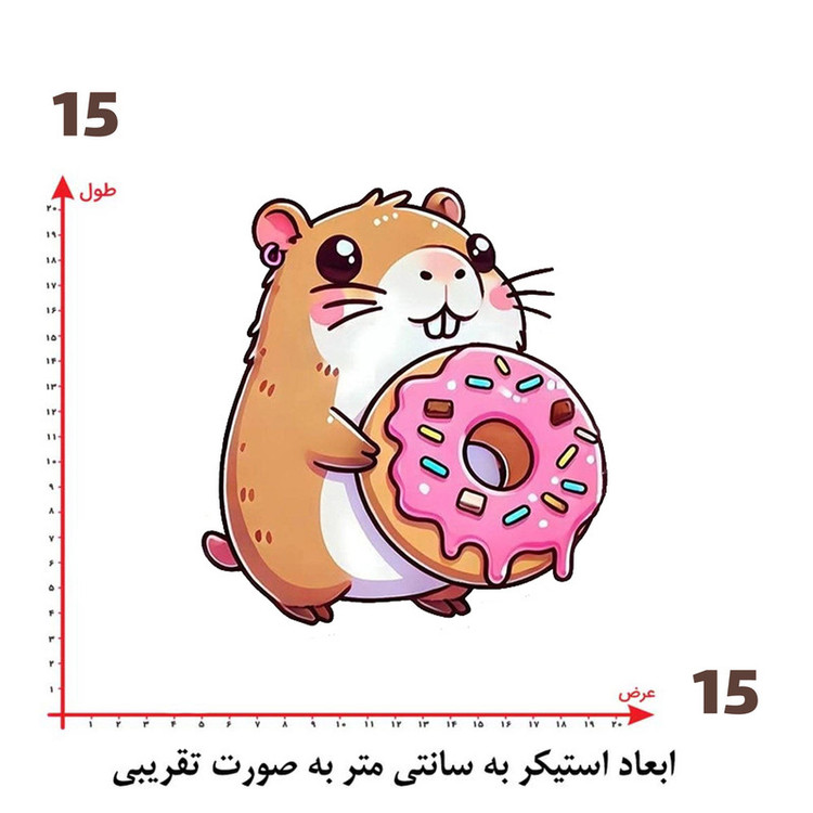 استیکر پارچه و لباس پاد آفرین طرح کارتونی کد 5397