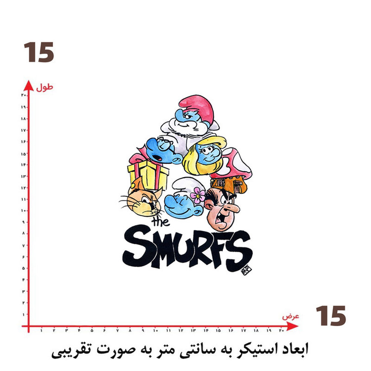 استیکر پارچه و لباس پاد آفرین طرح کارتونی کد 2660