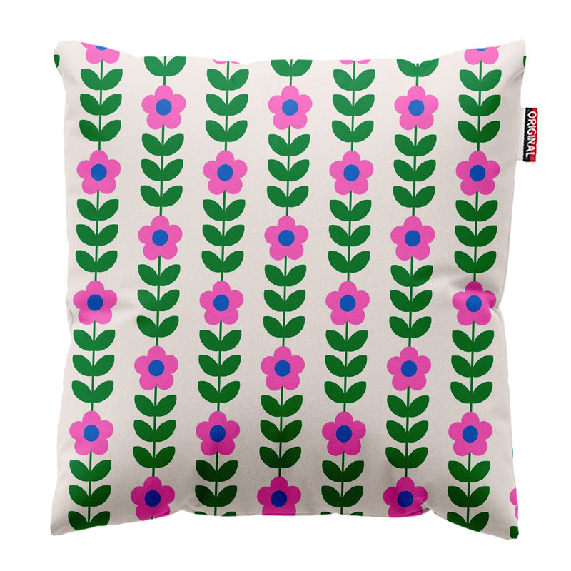 کوسن پاد آفرین طرح گل کد 3370 سایز 30*30 سانتی متر