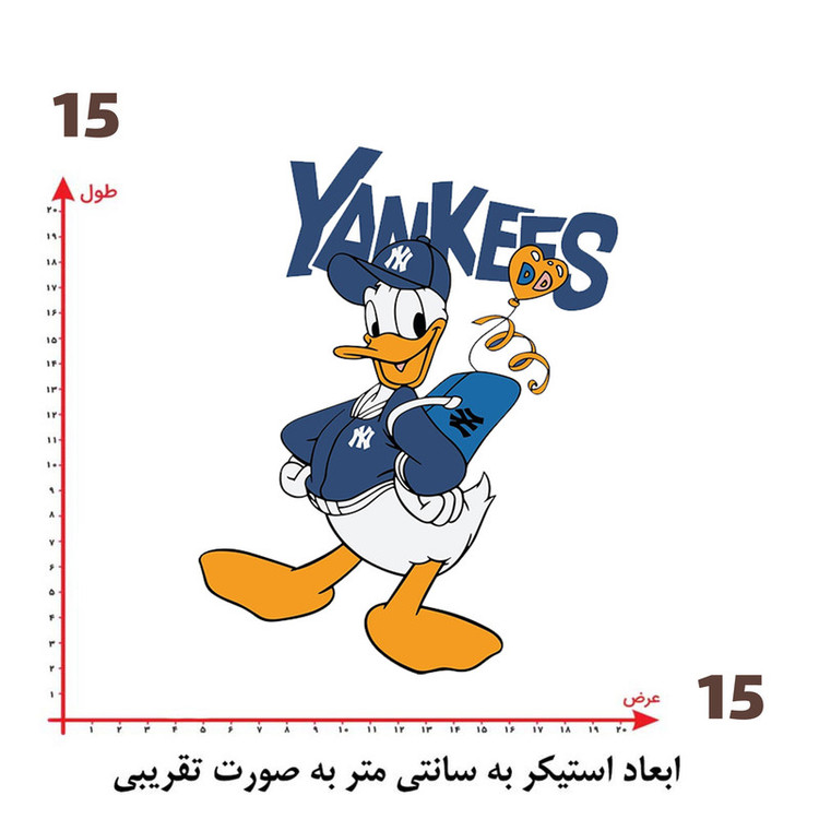 استیکر پارچه و لباس پاد آفرین طرح کارتونی کد 2803