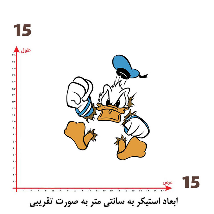 استیکر پارچه و لباس پاد آفرین طرح کارتونی کد 1102