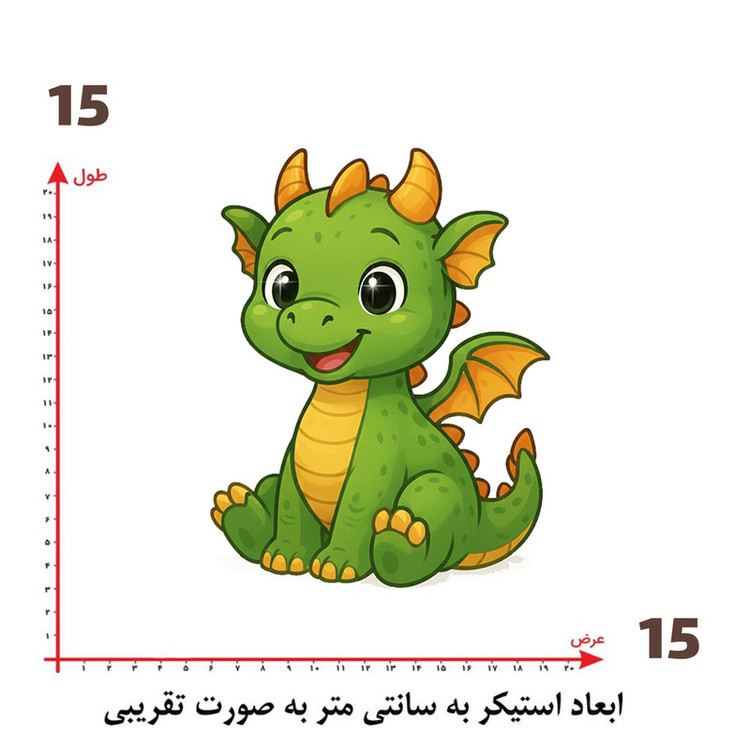 استیکر پارچه و لباس پاد آفرین طرح کارتونی کد 5731