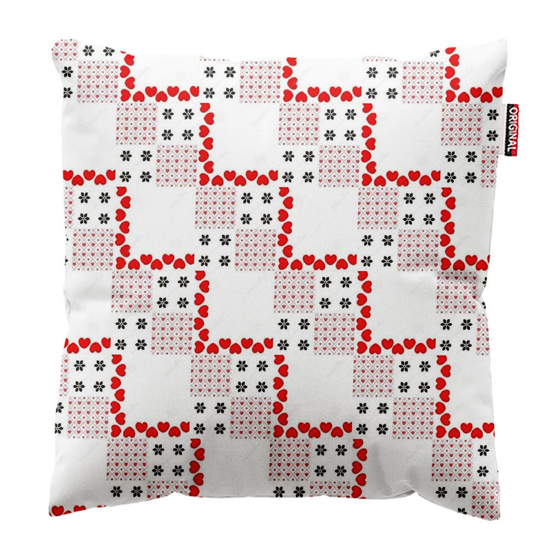 کوسن پاد آفرین طرح قلب کد 3855 سایز 40*40 سانتی متر