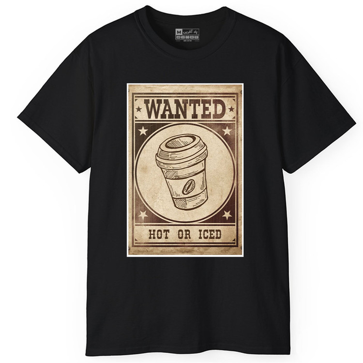 تی شرت آستین کوتاه یقه گرد مردانه پاد آفرین مدل کافی کافه قهوه coffee کد 919