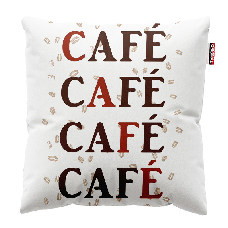 کوسن پاد آفرین طرح قهوه کافی کافه coffee کد 4006 سایز 40*40 سانتی متر
