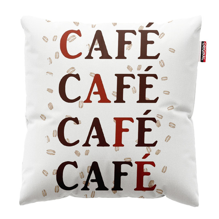 کوسن پاد آفرین طرح قهوه کافی کافه coffee کد 4006 سایز 40*40 سانتی متر