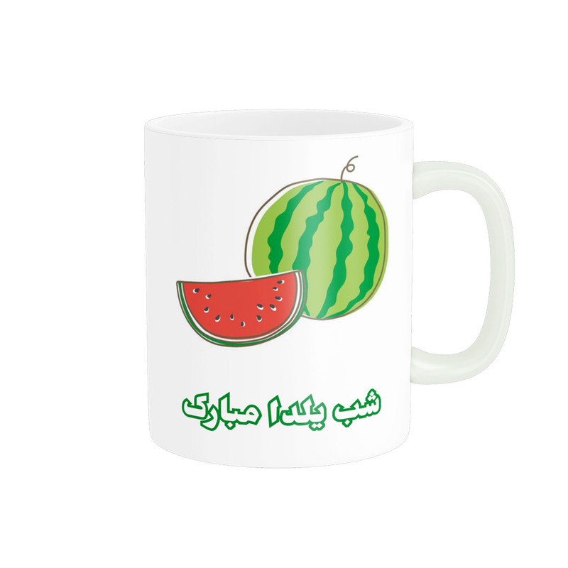 ماگ پادآفرین مدل شب یلدا مبارک طرح یلدایی کد p1392