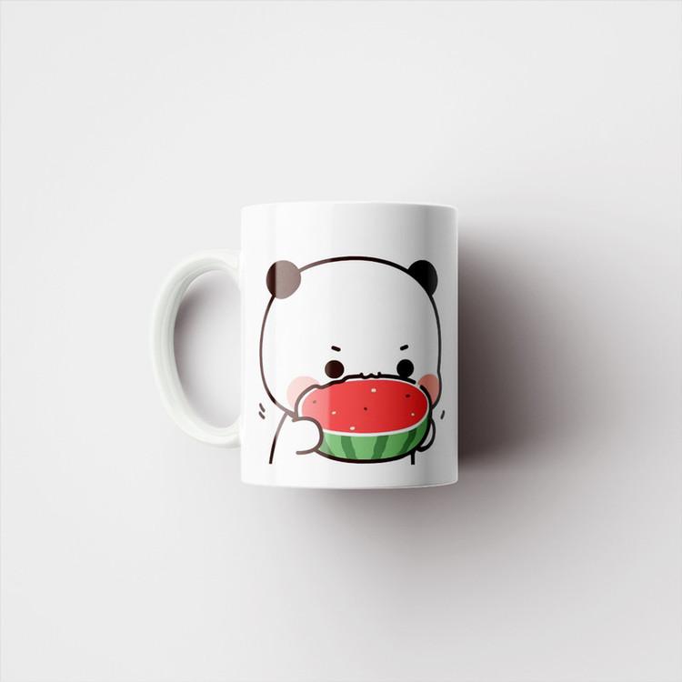 ماگ پادآفرین مدل یلدایی شب یلدا شب چله طرح انار و هندوانه کد p2636