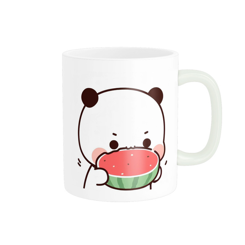ماگ پادآفرین مدل یلدایی شب یلدا شب چله طرح انار و هندوانه کد p2636