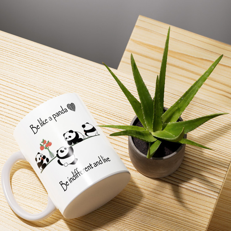 ماگ طرح پاندا مدل مثل پاندا باشید