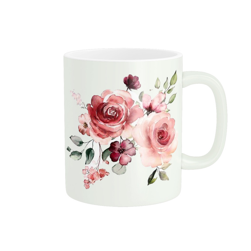 ماگ طرح گل فانتزی کد 60