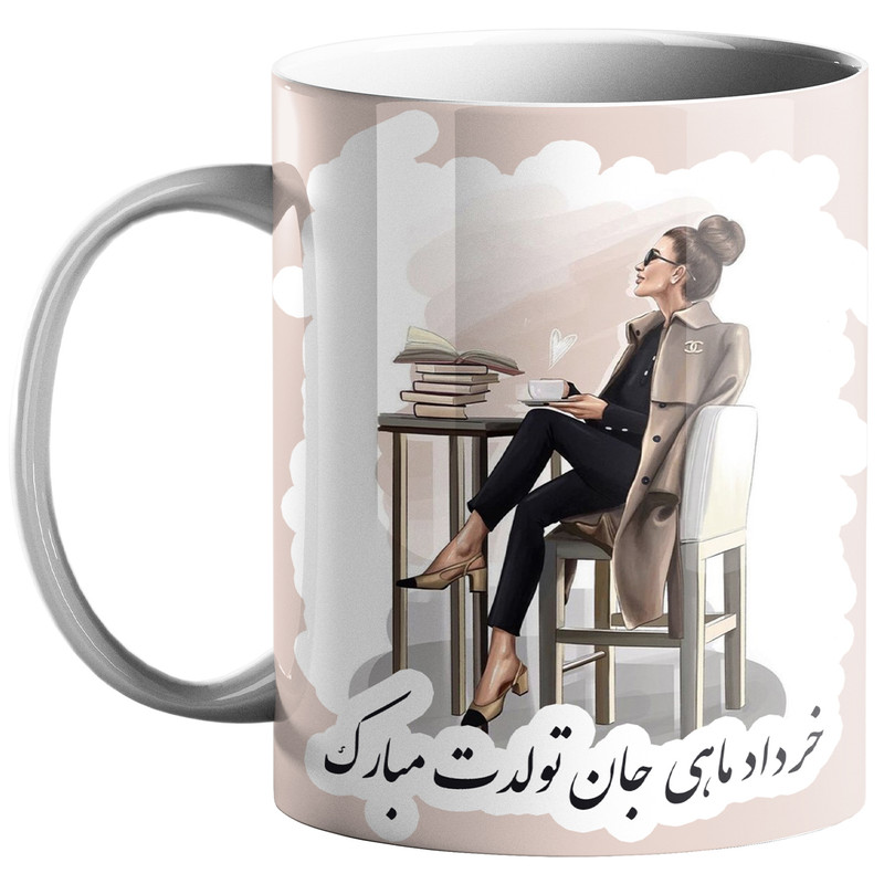 ماگ طرح ماه تولد خرداد کد 10