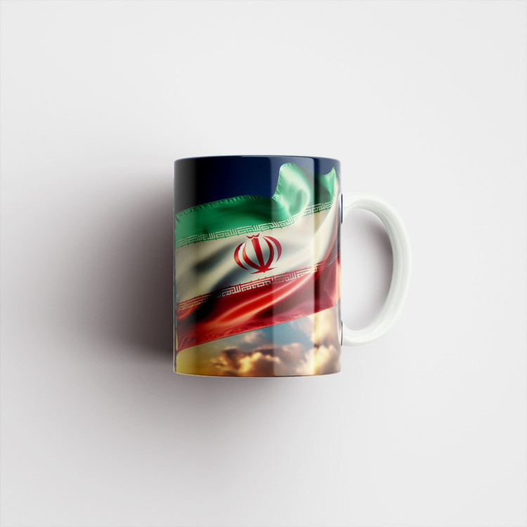 ماگ پاد آفرین طرح پرچم ایران کد 1897
