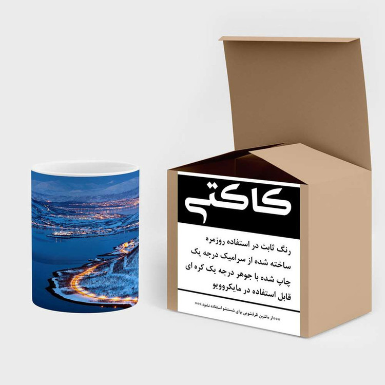ماگ کاکتی مدل منظره برفی کد mgh15058