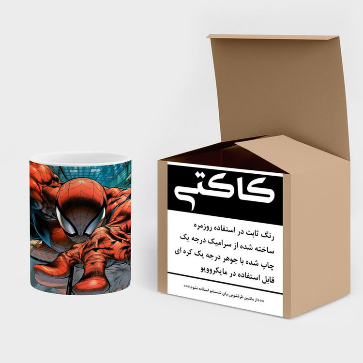 ماگ کاکتی مدل مرد عنکبوتی Spider-Man کد mgh39909